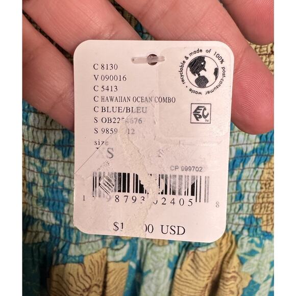 Free People Adriel Dress Floral Tiered Cami Smocked Boho Prairie Hawaiian NWT XS - Picture 5 of 10